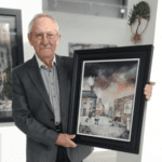 Veteran showcases festive artworks in support of our charity