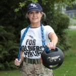 British Army Corporal, Natalya Platonova, walked 185km with a 3kg medicine ball and raised over £10,000 for veterans’ mental health
