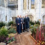 The Duke of Kent unveils themed garden at the Guildhall for annual curry lunch